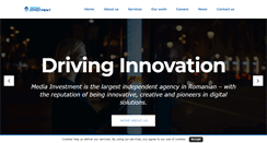 Desktop Screenshot of mediainvestment.ro